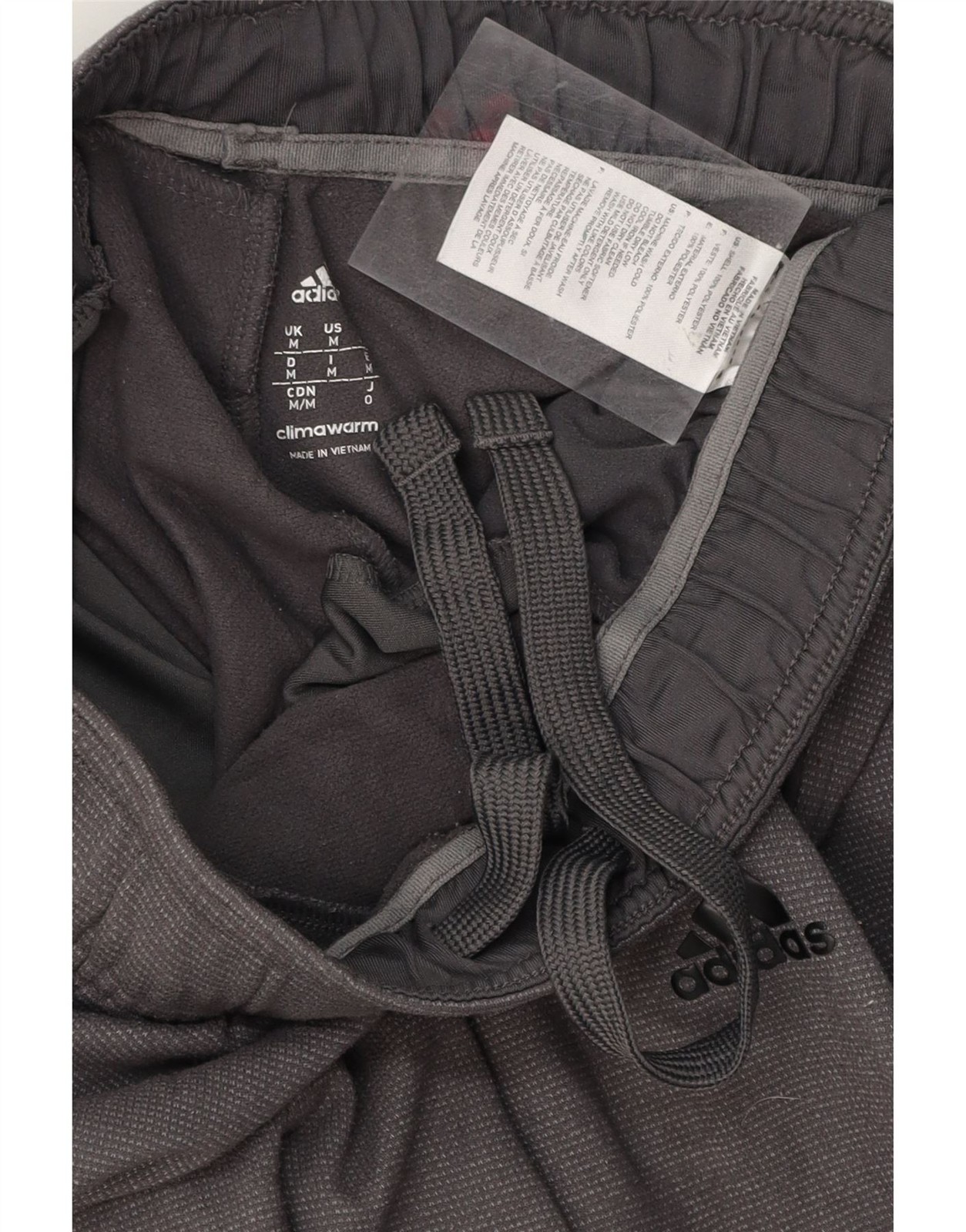 ADIDAS Womens Climawarm Tracksuit Trousers Joggers UK 14 Medium Grey AM10 thumbnail 4