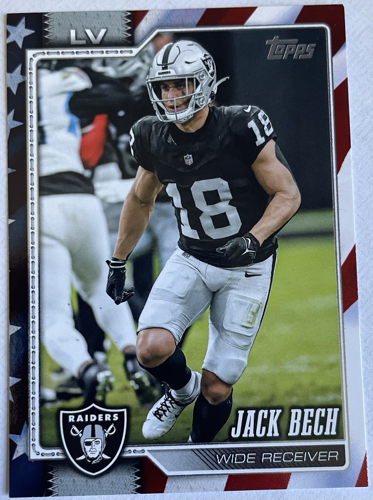 Topps 2026 Jack Bech Raiders #120 Independence Day /76