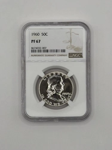 1960 Franklin Half Dollar NGC PF67