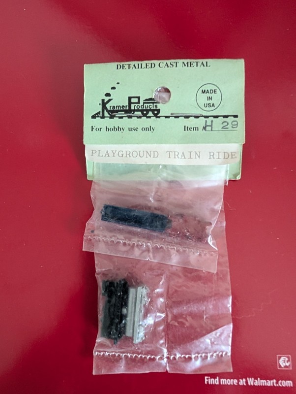 This is a vintage Kramer Products "Playground Train Ride" kit