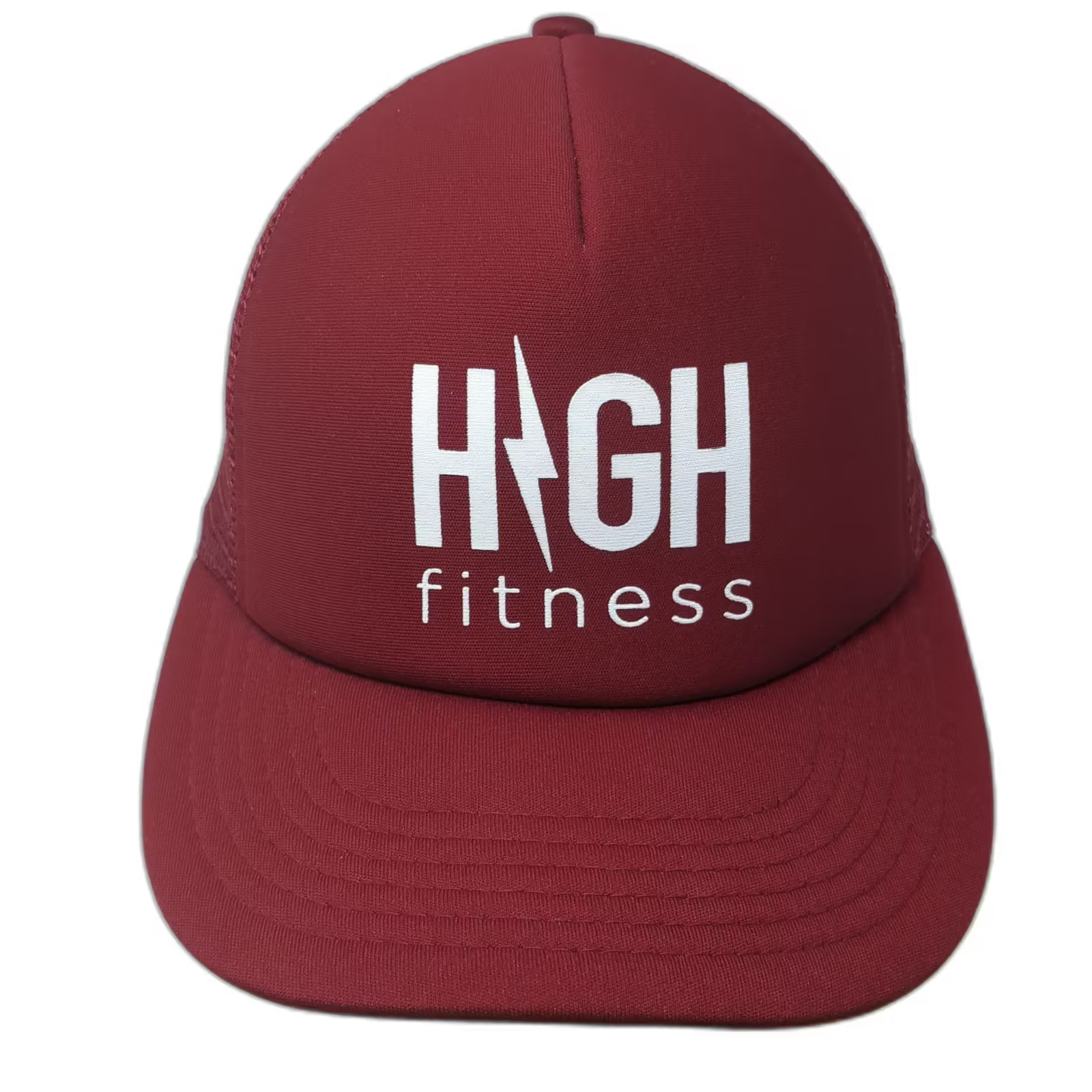 Red White One Size Mesh Snapback Adjustable Workout