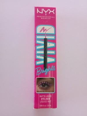 NYX Vivid Brights Colored Liquid Eyeliner  Matte Brights Vbll08 Don't Pink Twice