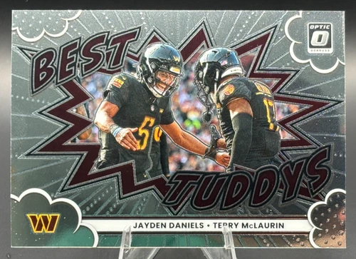 2025 Donruss Optic Jayden Daniels/Terry McLaurin Base (RAW)