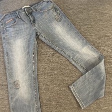 Women s Free People Jeans Patches Low-rise Distressing Sz 30