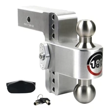Weigh Safe 180 Turnover 6" Drop Dual Tow Ball Hitch with 2.5" Shaft LTB6-2.5