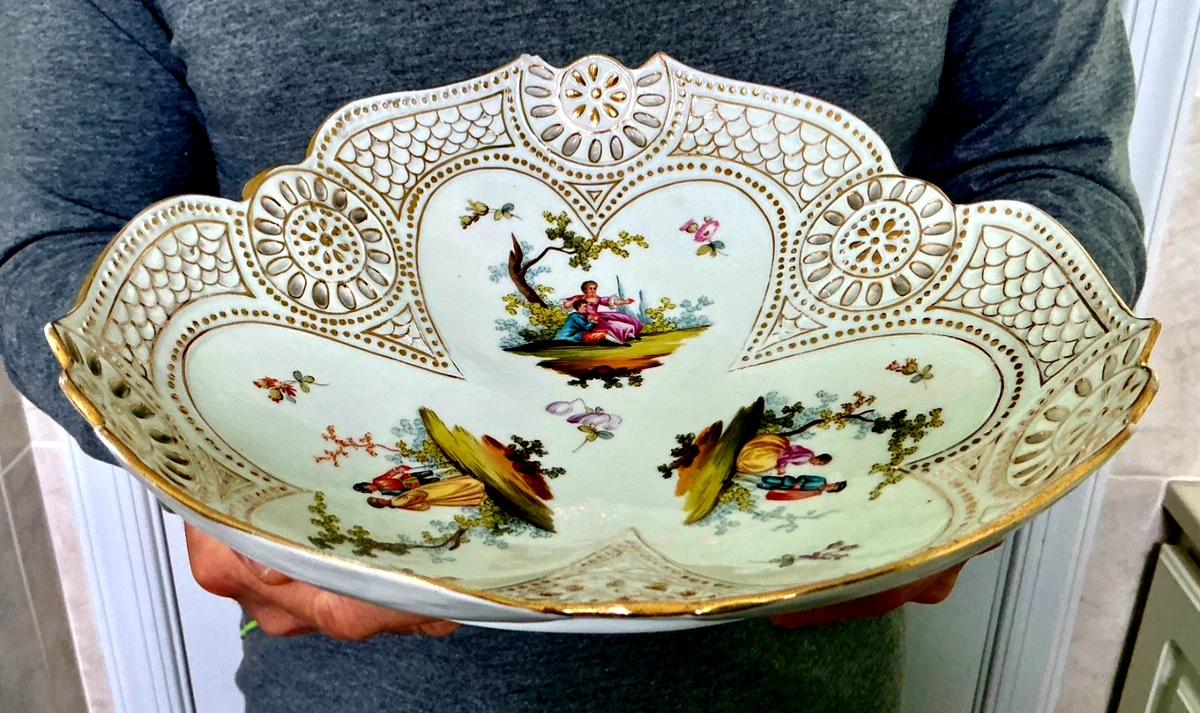 Dresden Large Leaf Trinket ドレスデン葉型器 (大） Dresden China In Hammersley China & Dinnerware for sale | eBay