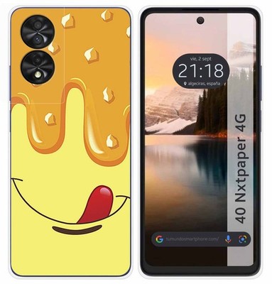 Custodia Morbida Per TCL 40 NxtPaper 4G – Silicone TPU Sottile (Nera + Trasparente) - 4