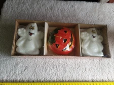 Vintage Halloween 3 Piece Floating  Candles BNOS SEE PICTURES "BIN G"