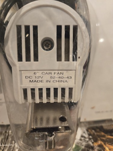 Vintage NOS Oscillating Chrome Cage 7" Car Dash Fan 12v Heavy Duty 2 Speed - Picture 6 of 8