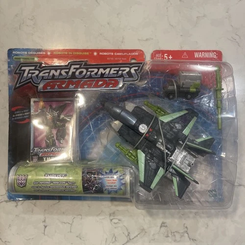 Transformers Armada Thrust w Inferno Mini Con Vtg 2002 Action Figure Set NEW