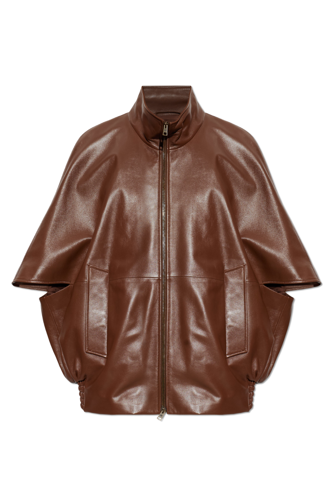 BALENCIAGA Brown Leather Jacket New & Authentic