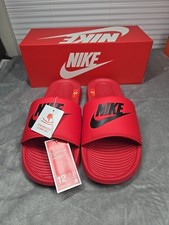 Nike Victori One Slide University Red Black SZ 12 Men's CN9675-600 New