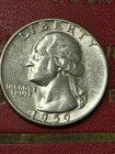 1959-D  Washington  SILVER  Quarter  Very Nice SILVER  BRILLIANT UNCIRCULATED