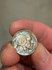 1935 D AU Toned Buffalo Nickel! (Nice Color!)