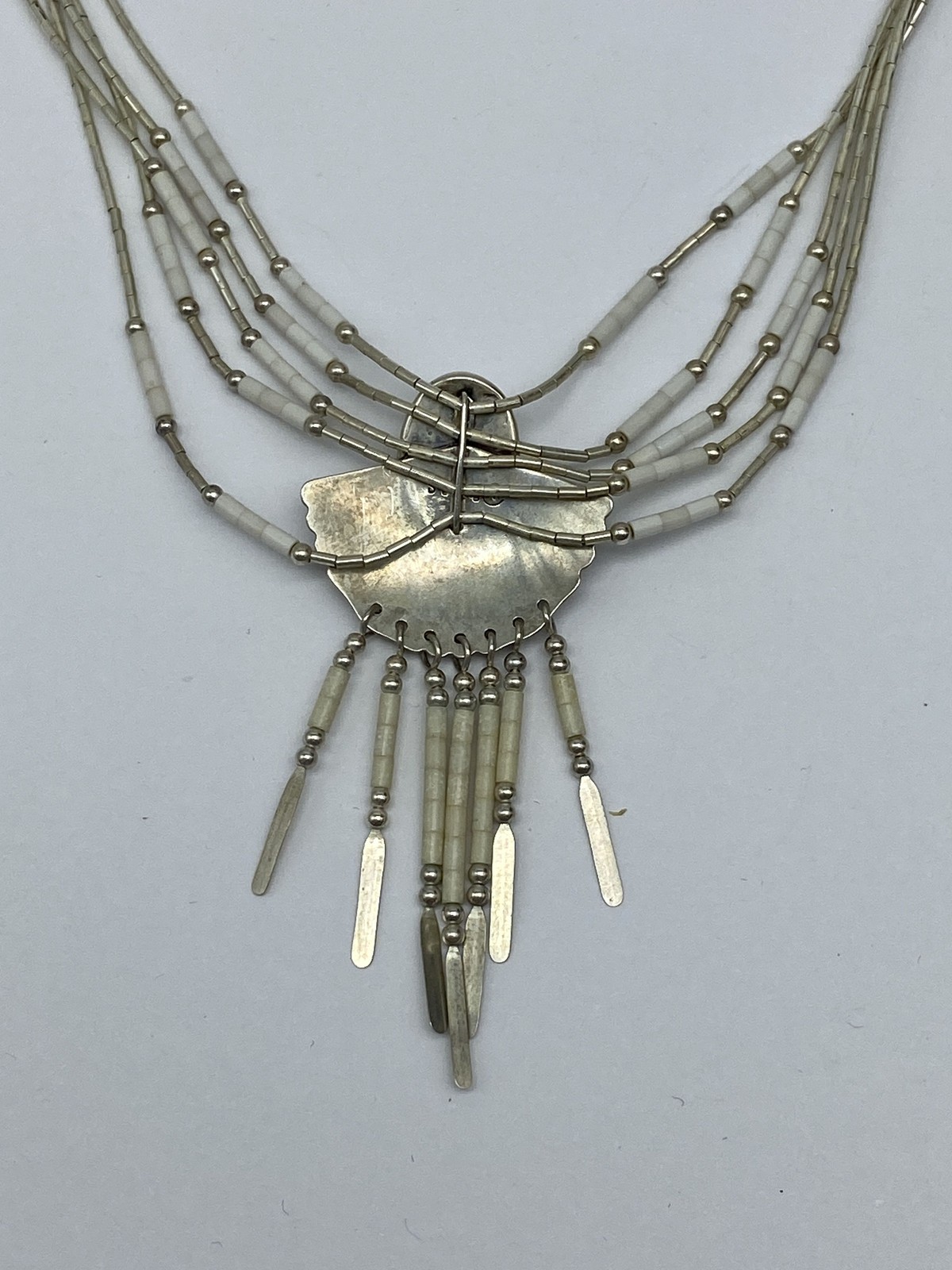 Sterling Silver White Gemstone Native American St… - image 6