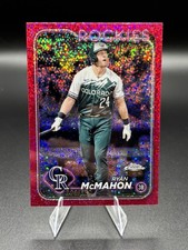 Topps 2024 Chrome Ryan McMahon #299 Rockies Magenta Speckle Refractor /350