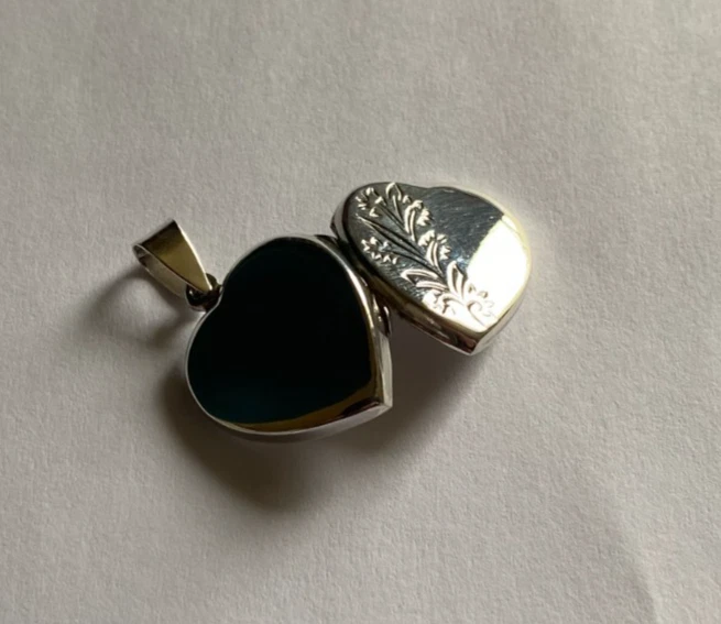 Pendentif en argent massif  porte photo - Photo 4/4