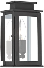 Princeton 9" High Black Outdoor Wall Light