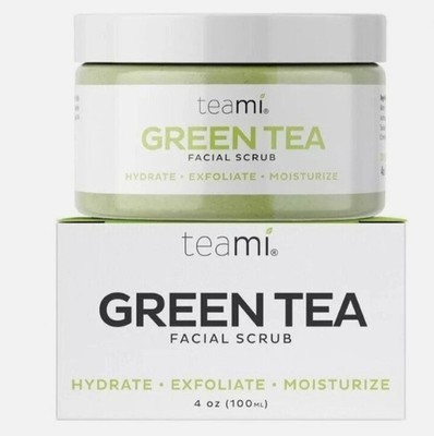 Teami Blends Green Tea Facial Scrub 4 oz. Facial Scrub & Exfoliant Unisex ￼
