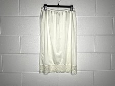 Vintage Vassarette Cream Lace Trimmed Slip Skirt