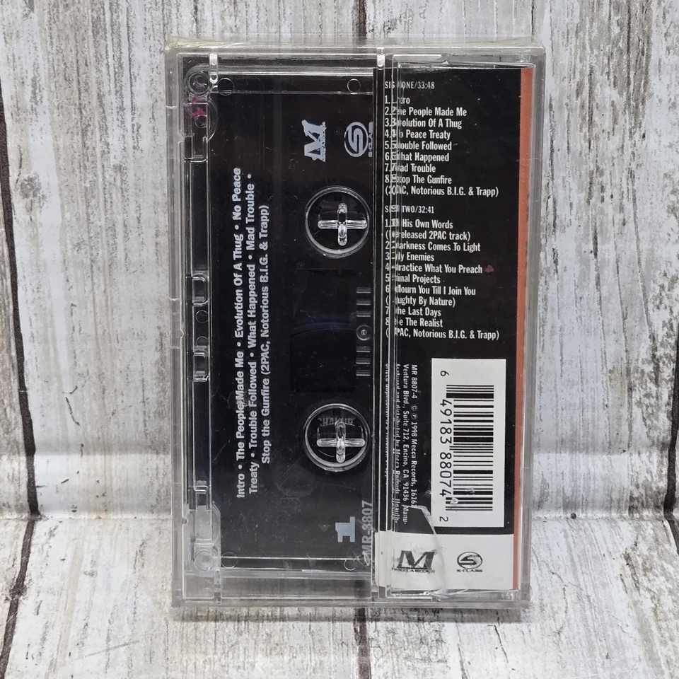 2Pac: In His Own Words (Cassette, 1998, Mecca Records) Sealed - Image 4 of 4