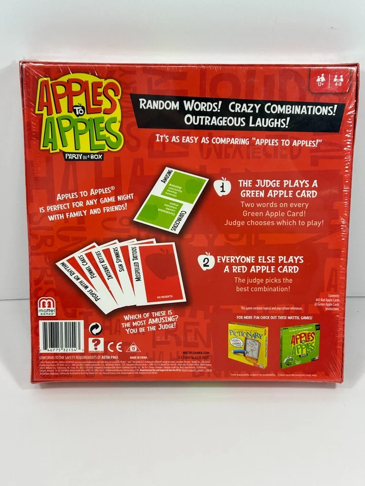 Mattel Apples To Apples Party In A Box Card Game Family Fun -Brand new sealed - Image 2 of 3