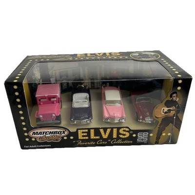 2001 Matchbox Collectibles Elvis Presley Favorite Cars 4 Diecast 1/64 Sealed Box