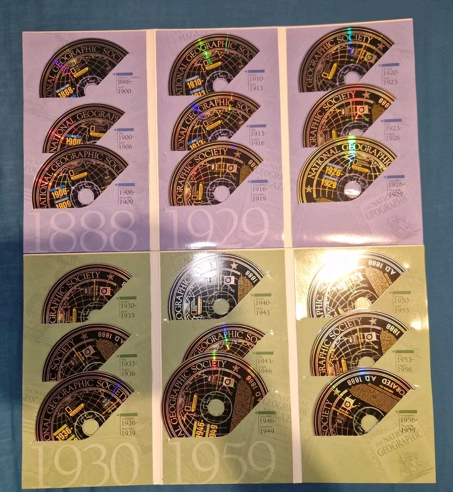 2 Complete National Geographic 112 Years Collector's 1888-1959 CD Vintage Retro - Image 3 of 4