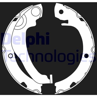 DELPHI LS2020 Bremsbackensatz Trommelbremse 180mm Hinten