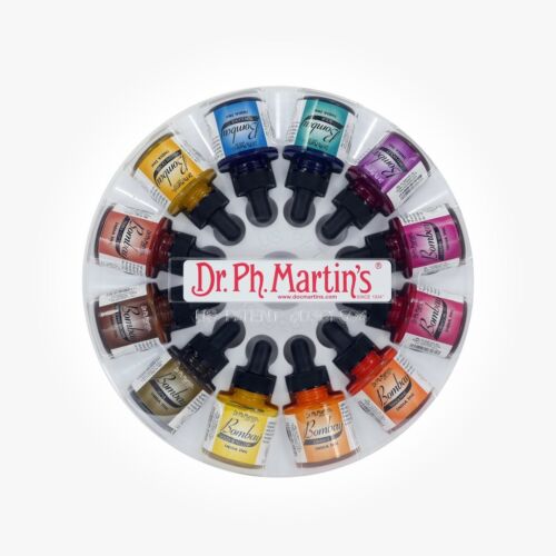 Dr. Ph Martins Bombay indische Tinte - 12 x 30 ml (1 Unze) Set 2 - UK Lagerbestand - Bild 1 von 4