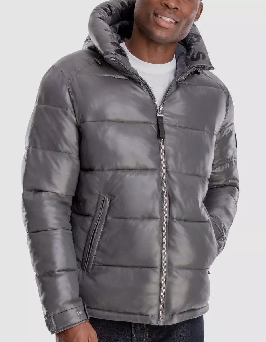 Michael Kors Men's Shiny Hooded Puffer Jacket