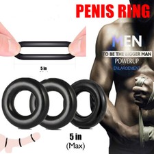 3 Pack Silicone Cock Penis Ring Stretchy Men Harder Longer Enhancement Erection