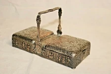 Antique MARK CROSS E.G. Webster & Son Silverplate Repousse Cigarette Box