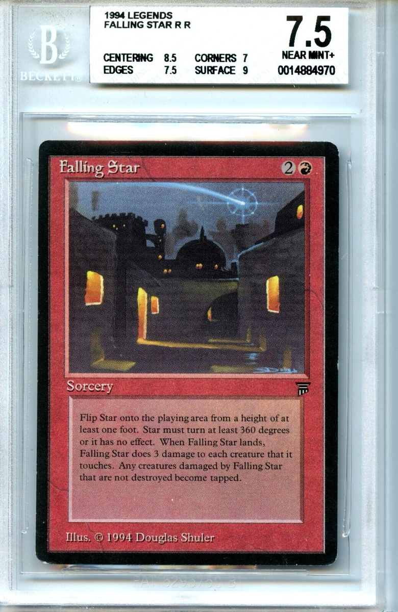 MTG Legends Falling Star BGS 7.5 NM+ Magic WOTC card
