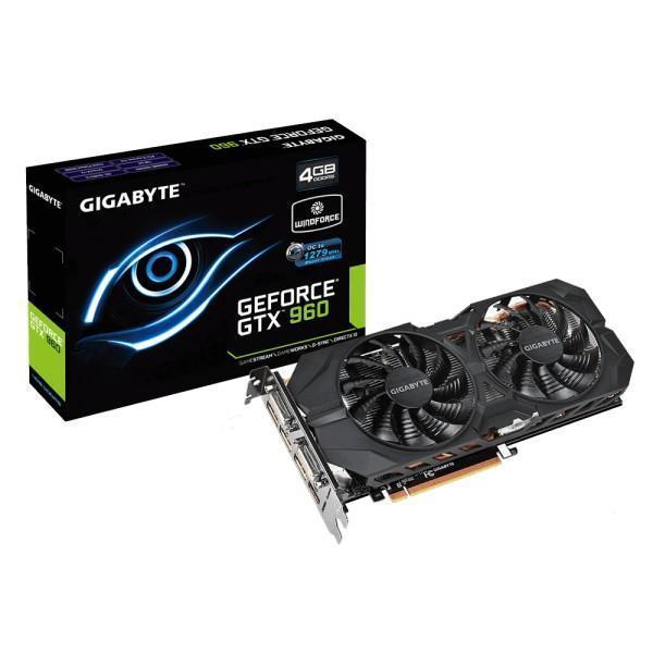 Gigabyte NVIDIA GeForce GTX 960 4GB GDDR5 Grafikkarte (GV-N960WF2OC-4GD ...
