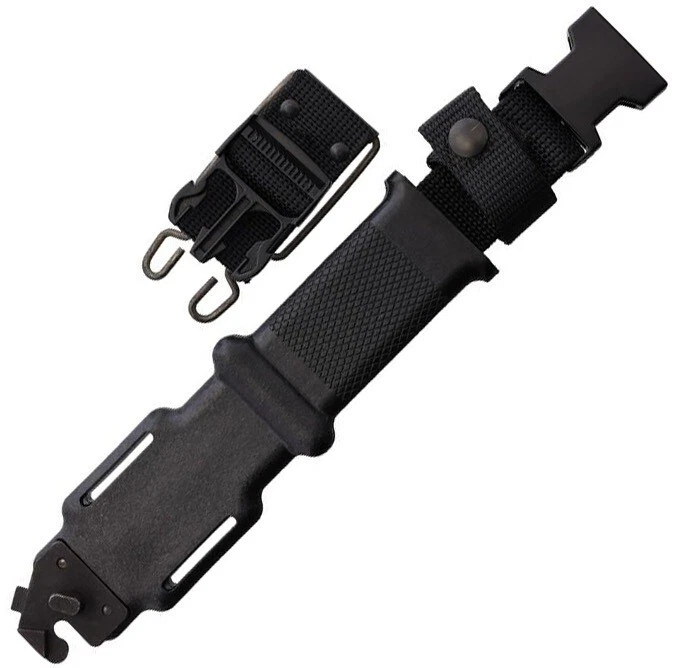 Cuchillo fijo de combate Ontario M9 7" 420 hoja de acero mango termoplástico negro Foto 3 de 3