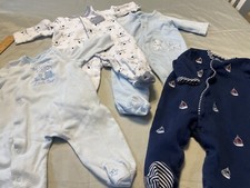 Little Me Sleepers Boys 3 Months Lot of 4