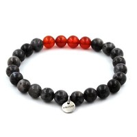 Mineralien Und Edelsteine. Armband Perlen Labradorit + Roter Achat 8 Mm