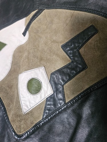 MARC BUCHANAN PELLE PELLE LEATHER VINTAGE JACKET SIZE Large RARE PATCHWORK - Picture 7 of 14