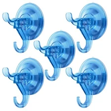 Suction Cup Hooks5 Pack Clear Suction Cup HangerRemovable Small Suction Cups ...