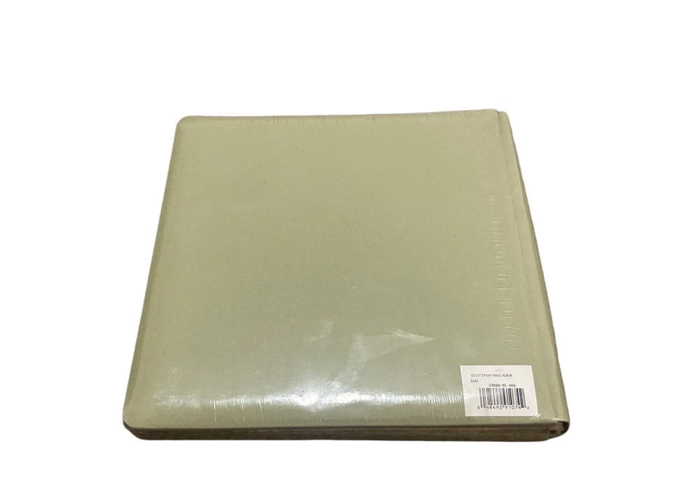 Álbum Westrim Crafts 2002 12x13 correa/bisagra salvia con páginas crema álbum de tela Foto 2 de 4