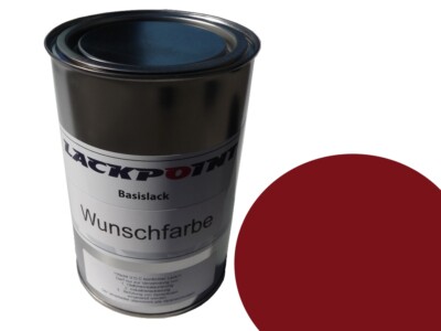 0,5 Liter Spritzfertigen Basislack RAL 3011 Braunrot Autolack Lackpoint !