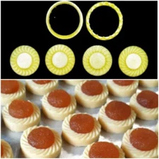 Pineapple Jam Tart Nastar Semperit Plunger Presser Cookies  tool mold  Cutter