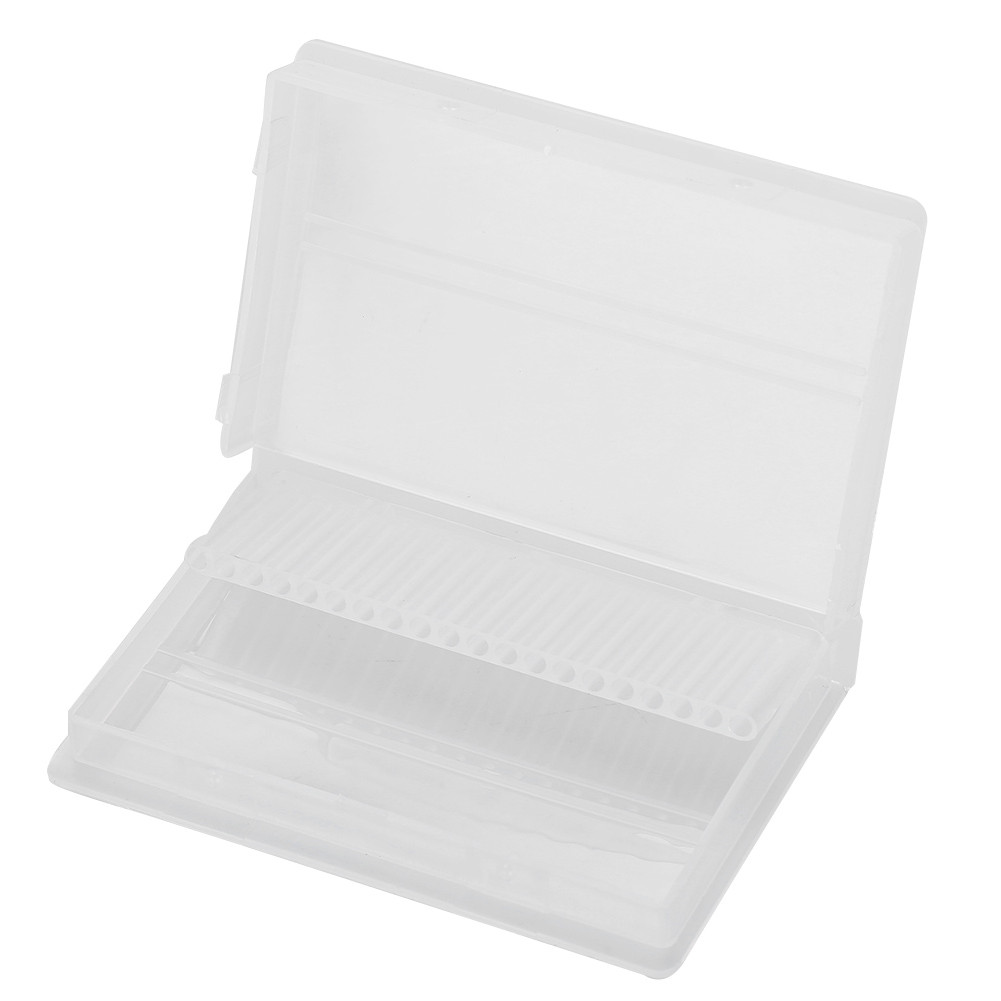 20 Slots Nail Drill Bit Case Holder Manicure Tool Organizer Displayer Stand