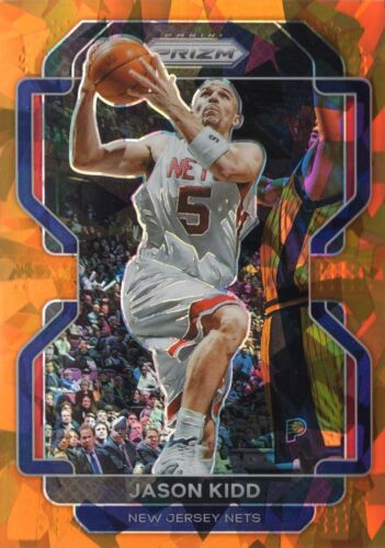 JASON KIDD - 2021-22 Panini NBA Prizm - Orange Ice - New Jersey Nets #244 - Picture 1 of 2