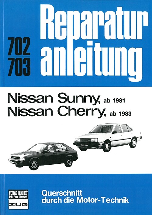 Thumbnail - Nissan Sunny + Cherry, Reparaturanleitung