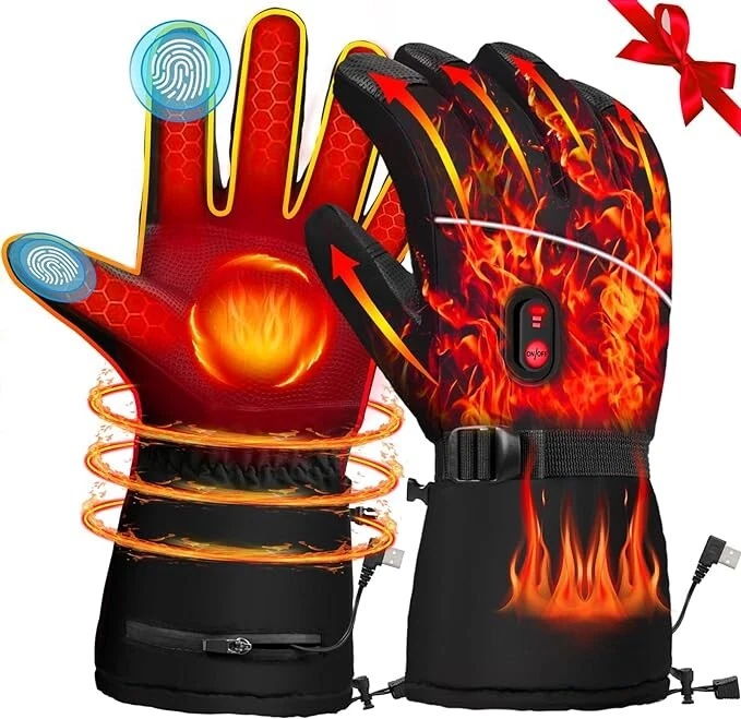 Electric Heated Touchscreen Warm Gloves Winter Outdoor Camping Cycling Skiing