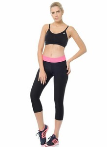 black and pink gym leggings