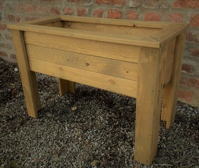 RUDDINGS WOOD Garden Wooden Planter Grow Box Raised Container Wood Bed Vegetable READY MADE