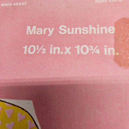 Vintage Gibson Party Papers Honeycomb Birthday Centerpiece Mary Sunshine Pink - Picture 8 of 11